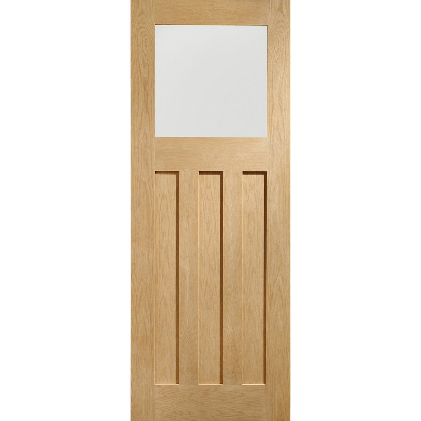 Internal Oak DX Door with Obscure Glass