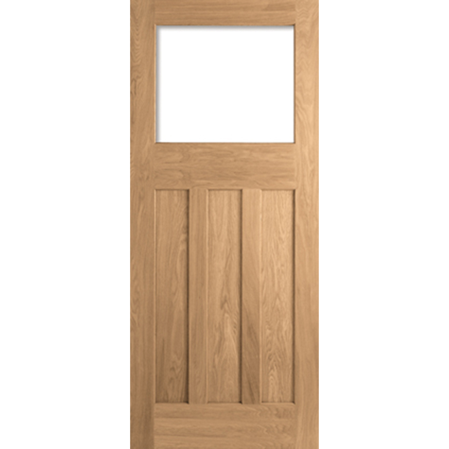 LPD Unfinished Oak DX 30s Style Unglazed 1L Internal Door