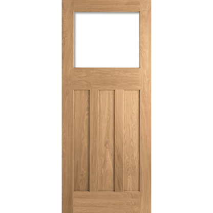 LPD Unfinished Oak DX 30s Style Unglazed 1L Internal Door