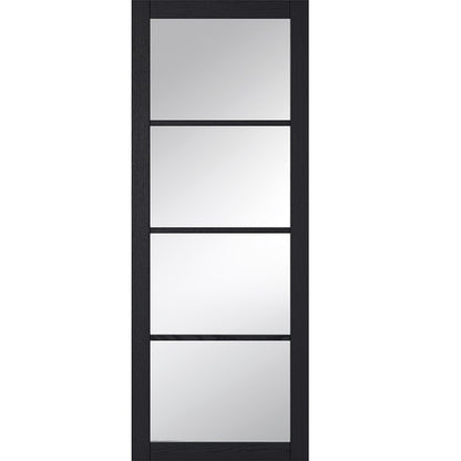 LPD Prefinished Dark Charcoal Soho 4L Clear Internal Door