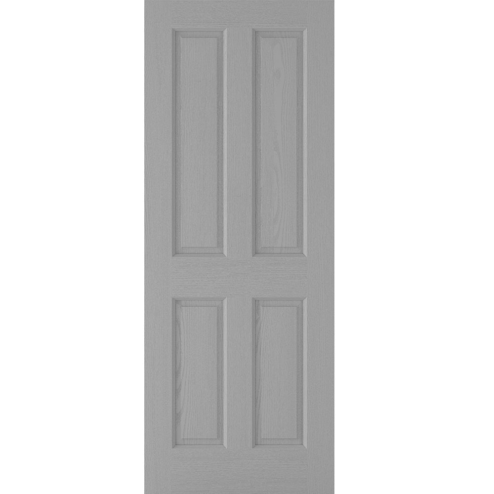 LPD Light Grey Moulded Textured 4P Internal Door