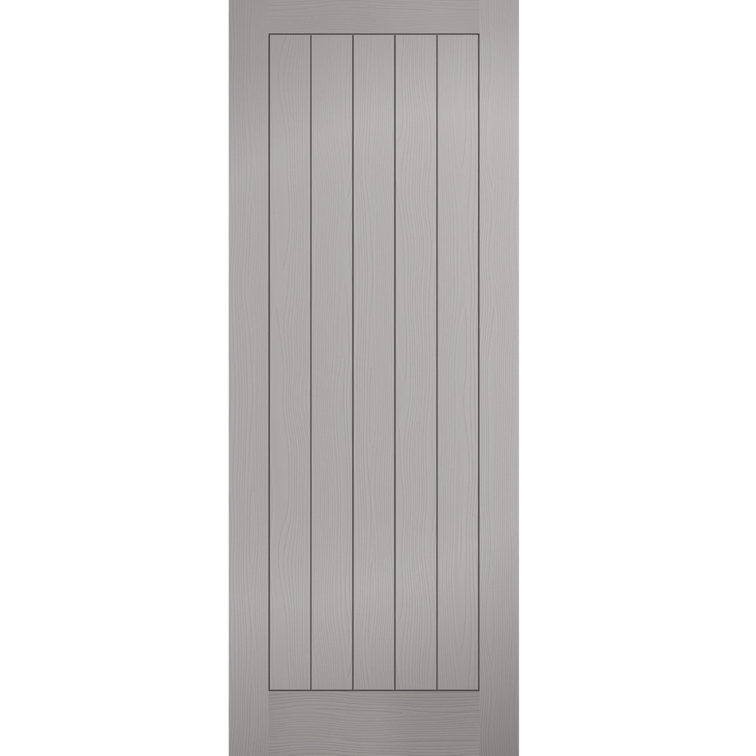 Light Grey Moulded Textured Vertical 5P Internal Door