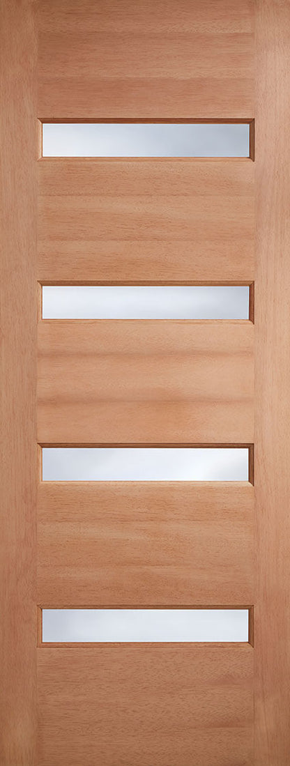 LPD Hardwood Balham Frosted Glazed External Door