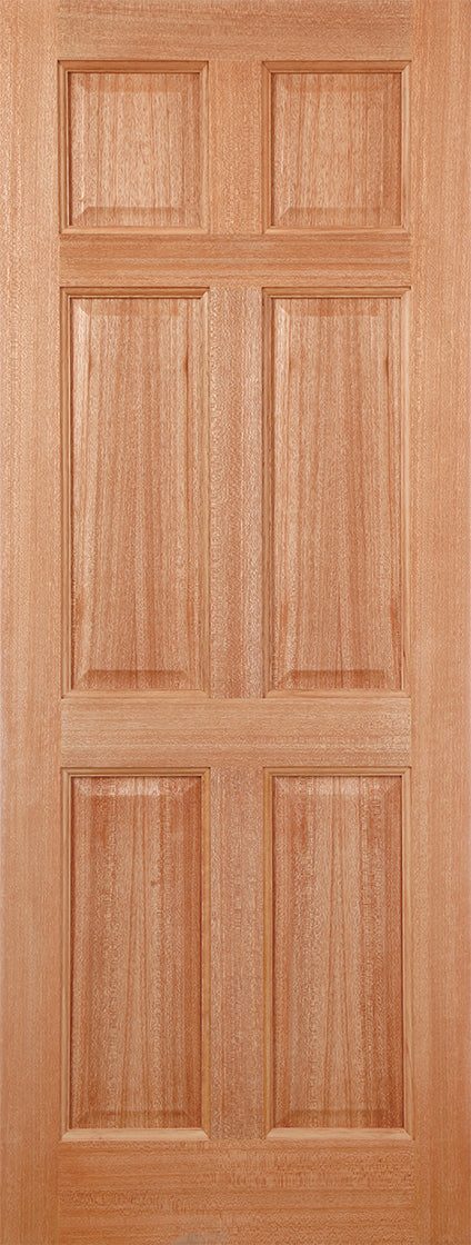 LPD Hardwood Colonial 6 Panel Dowelled External Door