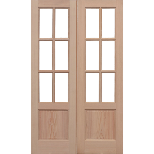 LPD Hemlock GTP2P Unglazed External Door Pair