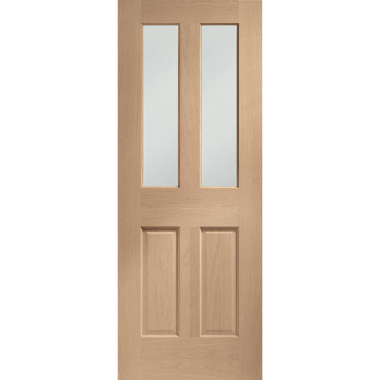 Internal Oak Malton Door with Clear Bevelled Glass