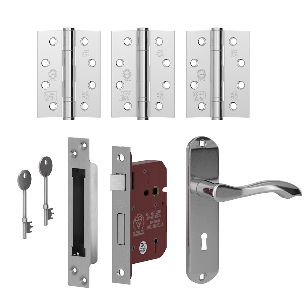 LPD External Chrome Tone Handle Set