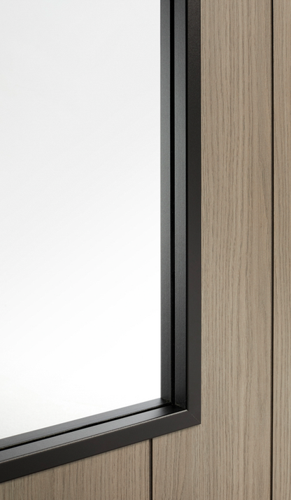LPD Prefinished Light Grey Monaco Laminate Glazed Internal Door