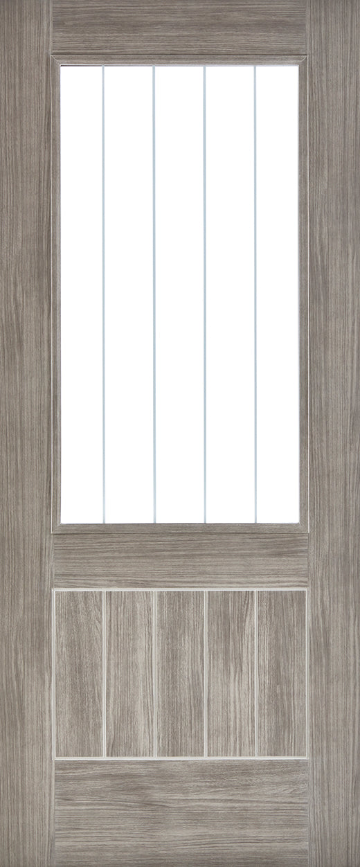 LPD Light Grey Laminate Mexicano Glazed Internal Door