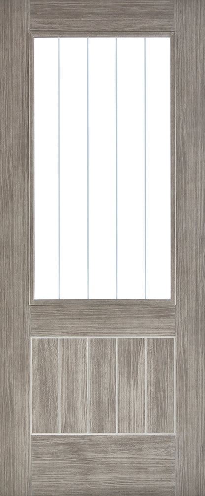 LPD Light Grey Laminate Mexicano Glazed Internal Door