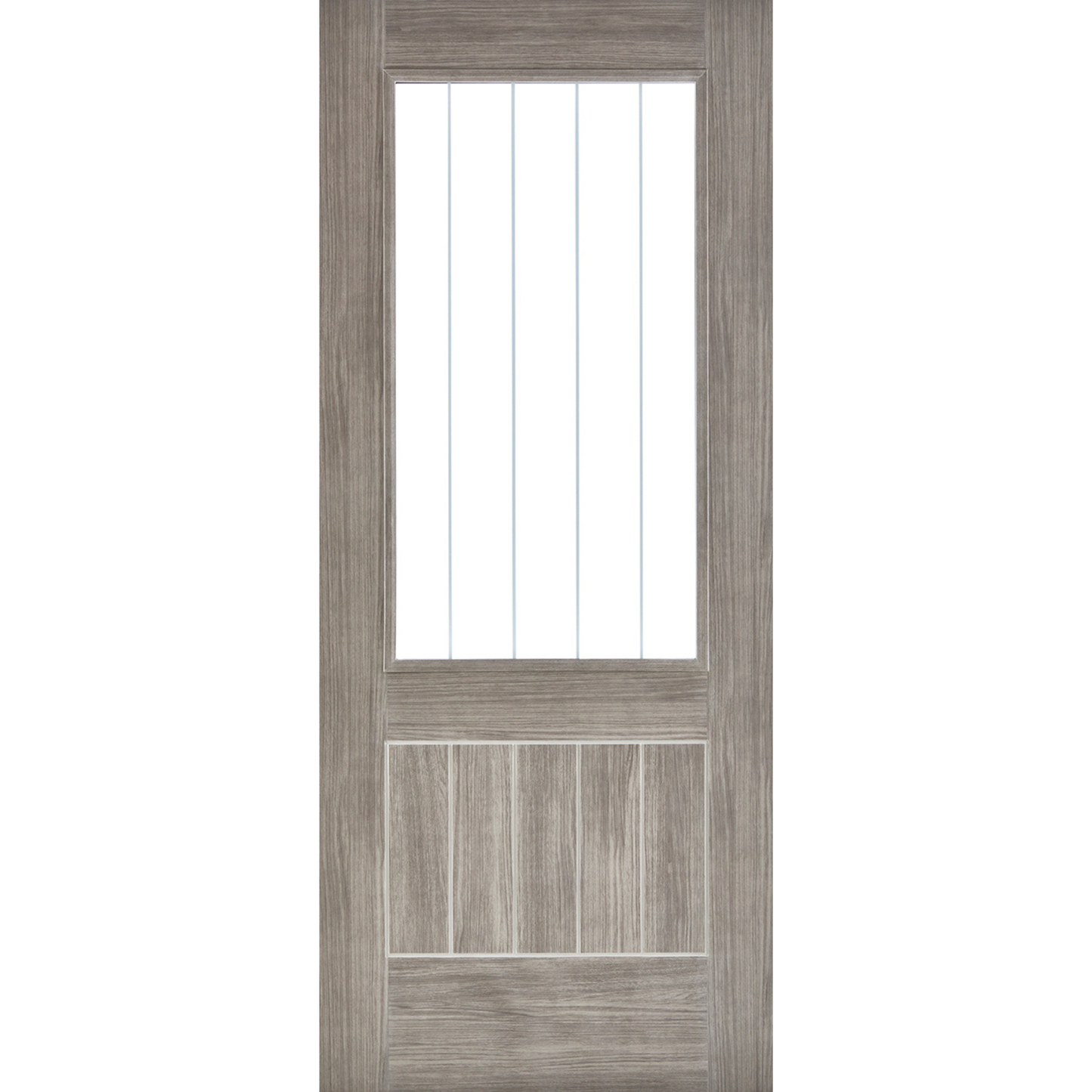 LPD Light Grey Laminate Mexicano Glazed Internal Door