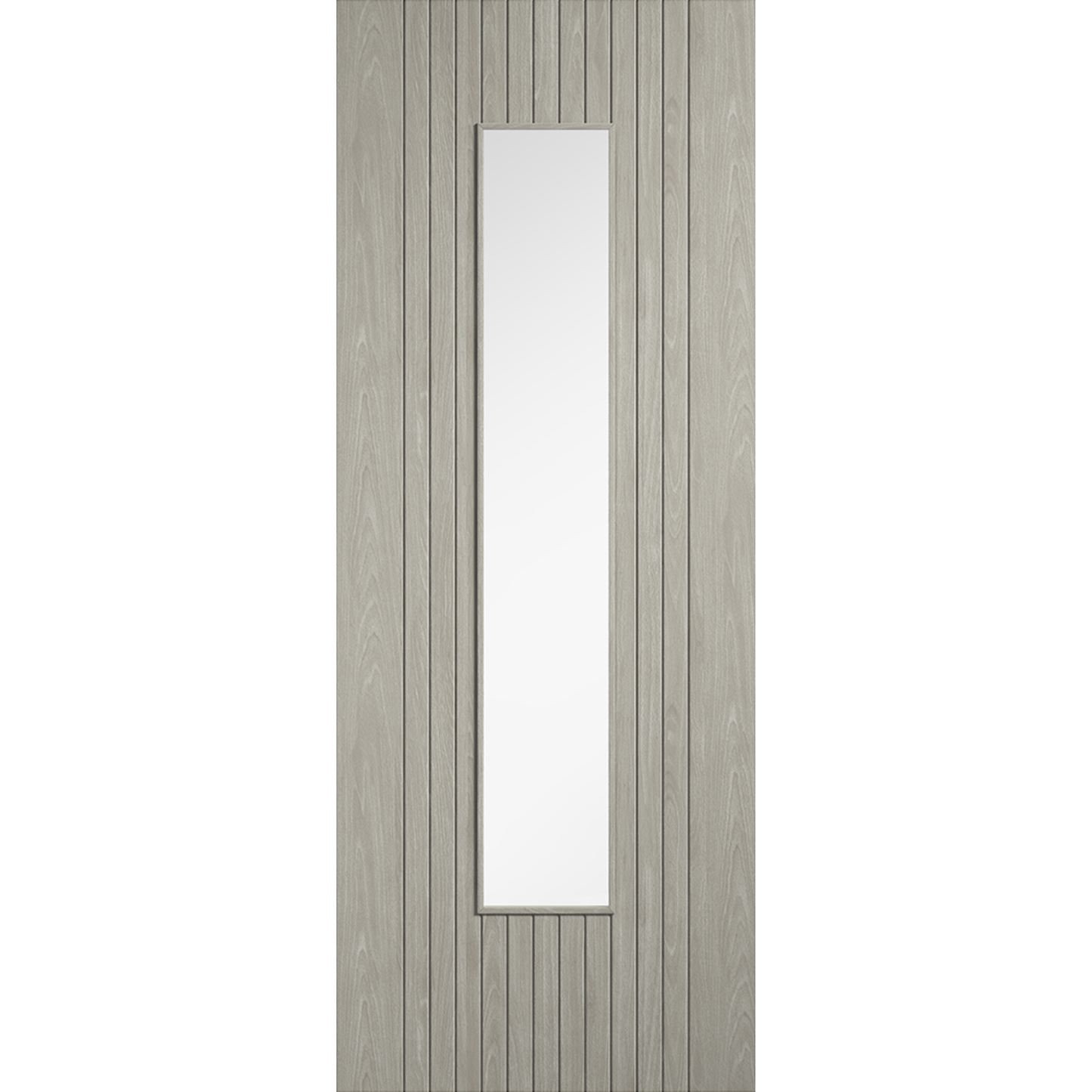 LPD Prefinished Light Grey Laminate Sydney Glazed Internal Door