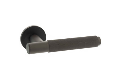 Millhouse Brass Crompton Lever on Rose Door Handle