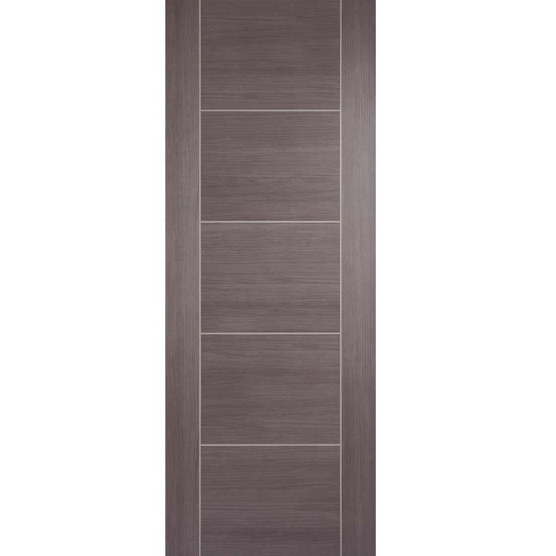 LPD Prefinished Medium Grey Laminate Vancouver 5P Internal Door