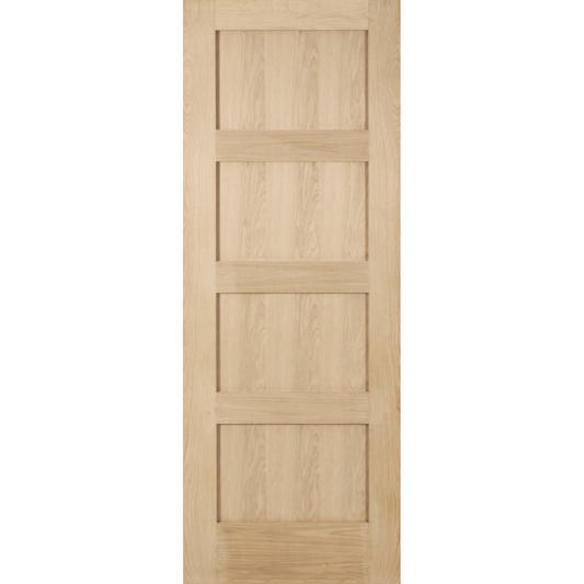 Oak Shaker 4 Panel Sliding Door System