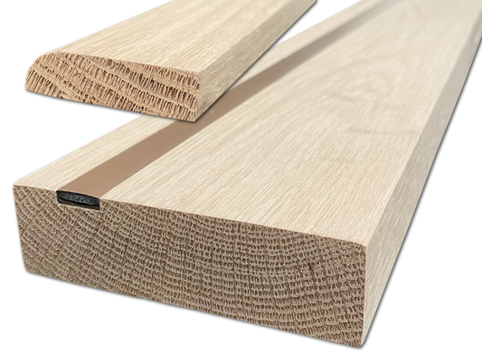 Internal Oak Fire Door Lining Set with Intumescent Strip