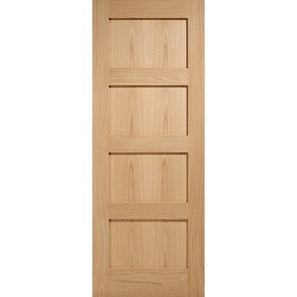 LPD Unfinished Oak Shaker FD30 4P Internal Fire Door