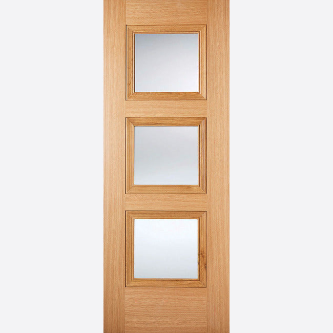 Prefinished Oak Amsterdam Glazed Internal Door
