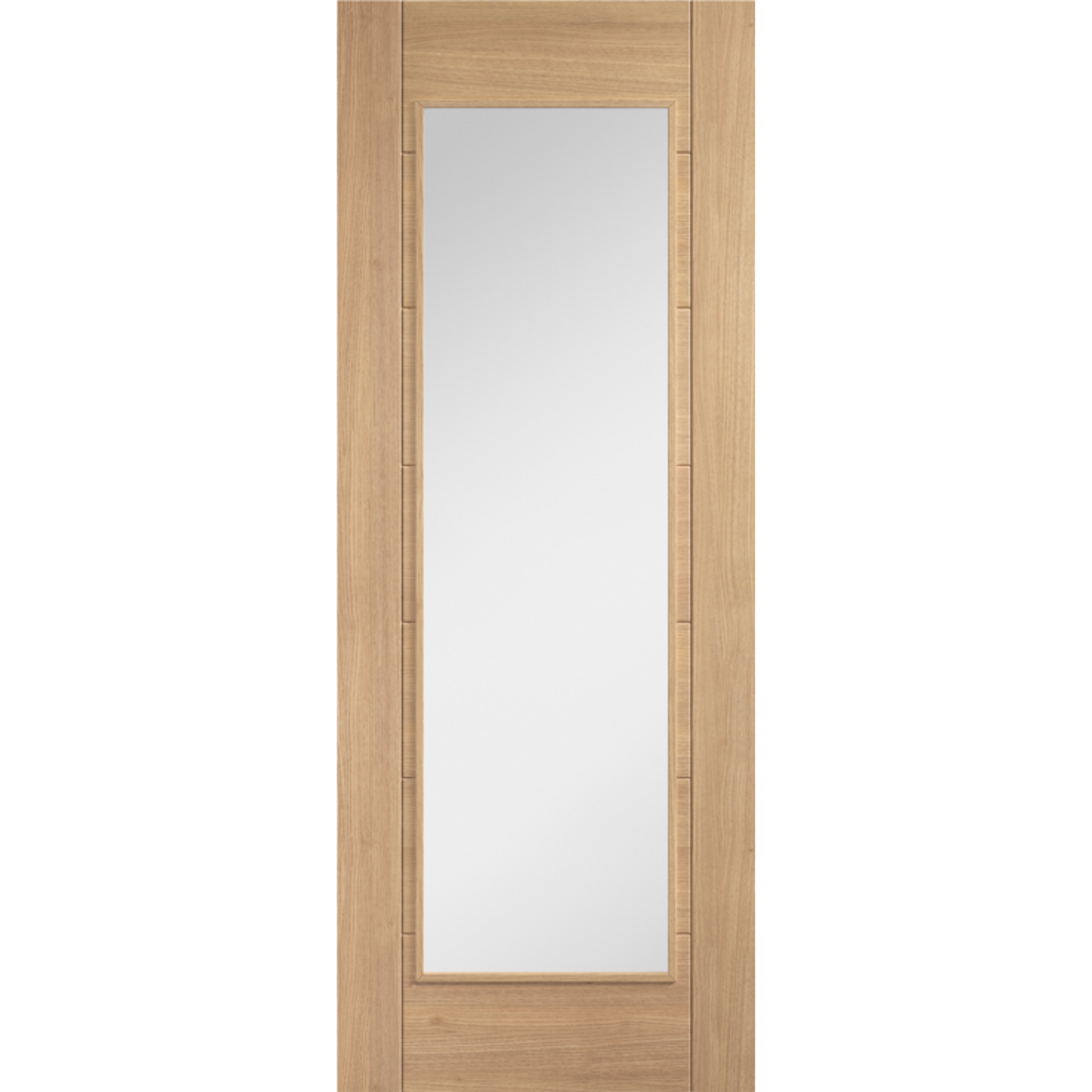 Unfinished Oak Carini Glazed Internal Door