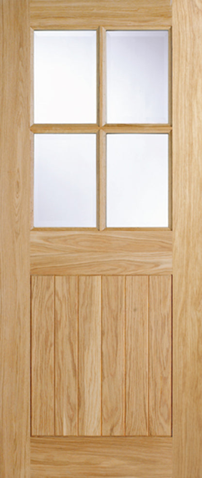 LPD Oak Cottage 4L Glazed External Door