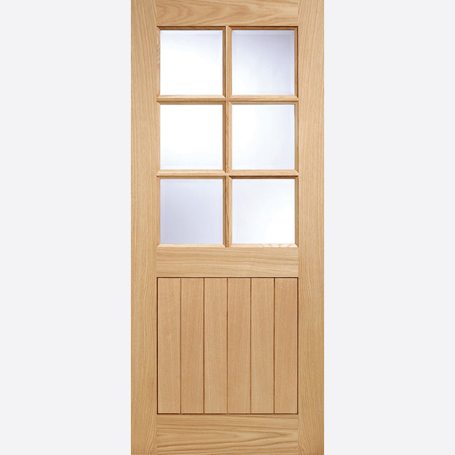 LPD Oak Cottage 6L Glazed External Door