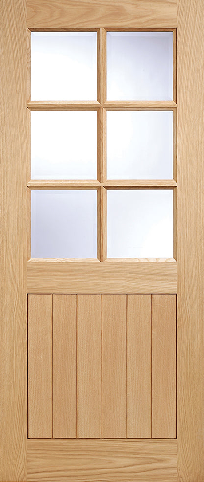 LPD Oak Cottage 6L Glazed External Door