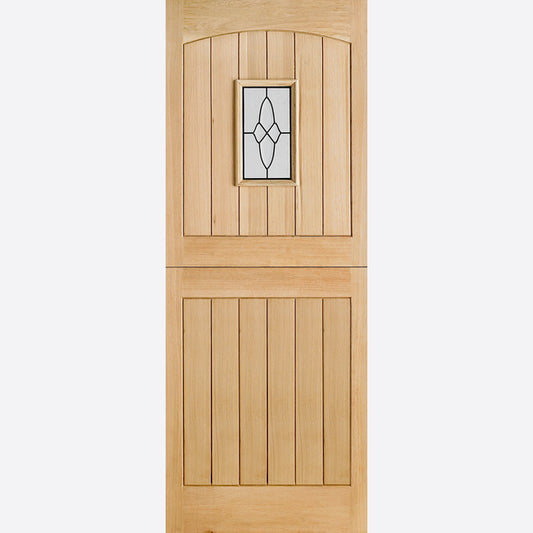 LPD Oak Cottage Stable 1L Glazed External Door