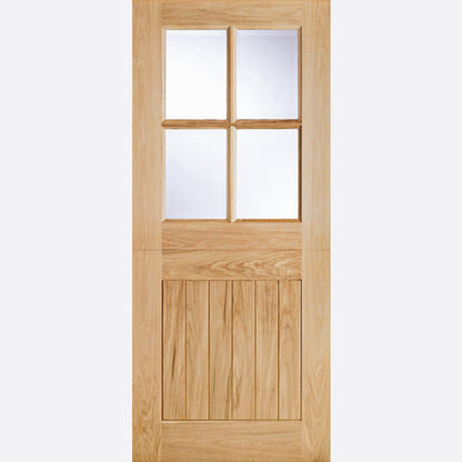 LPD Oak Cottage Stable 4L Glazed External Door