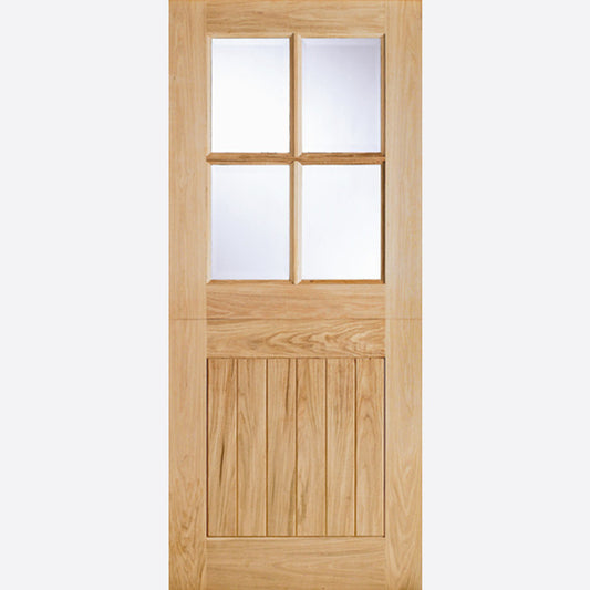 LPD Oak Cottage Stable 4L Glazed External Door