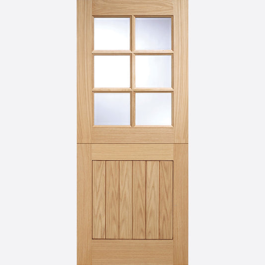 LPD Oak Cottage Stable 6L Glazed External Door