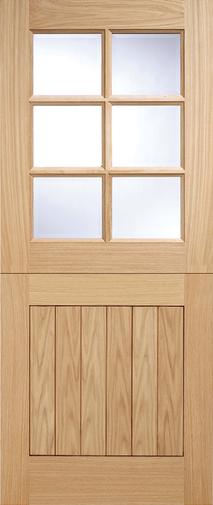 LPD Oak Cottage Stable 6L Glazed External Door