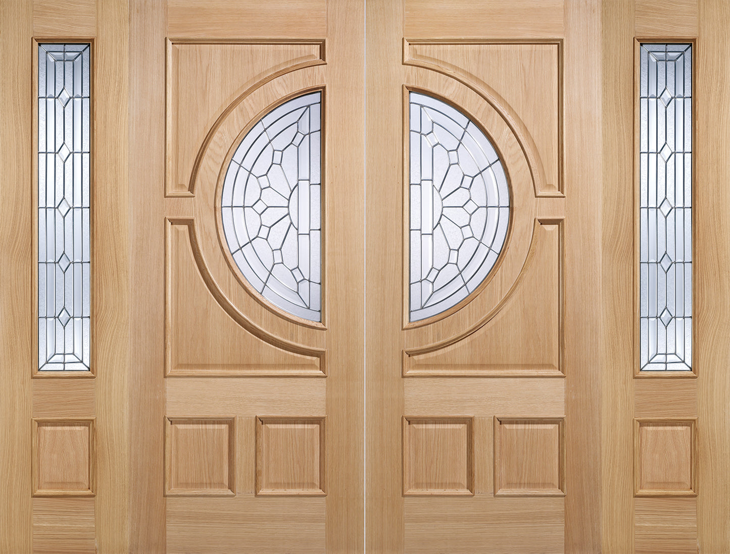 LPD Oak Empress Glazed External Door