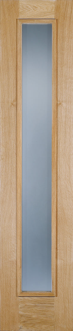 LPD Oak Frosted 1L Glazed External Sidelight