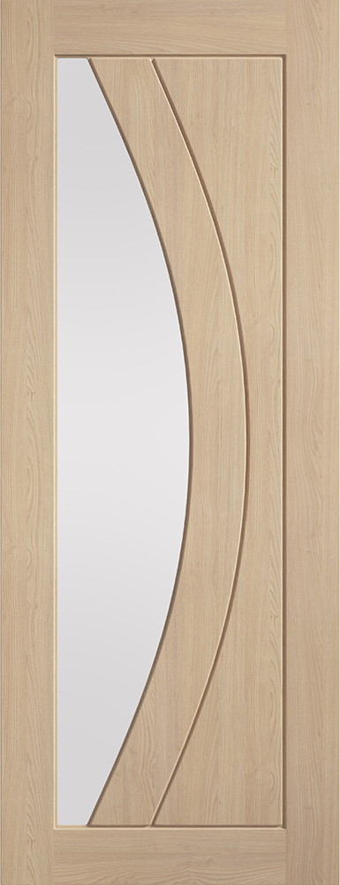 LPD Prefinished Oak Girona Clear Glazed Internal Door
