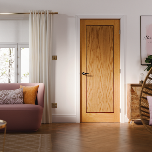 LPD Prefinished Oak Inlay 1P Internal Door