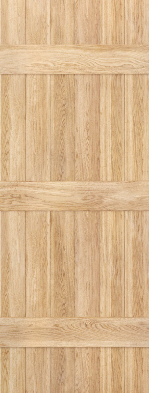 LPD Unfinished Oak Ledged Internal Door