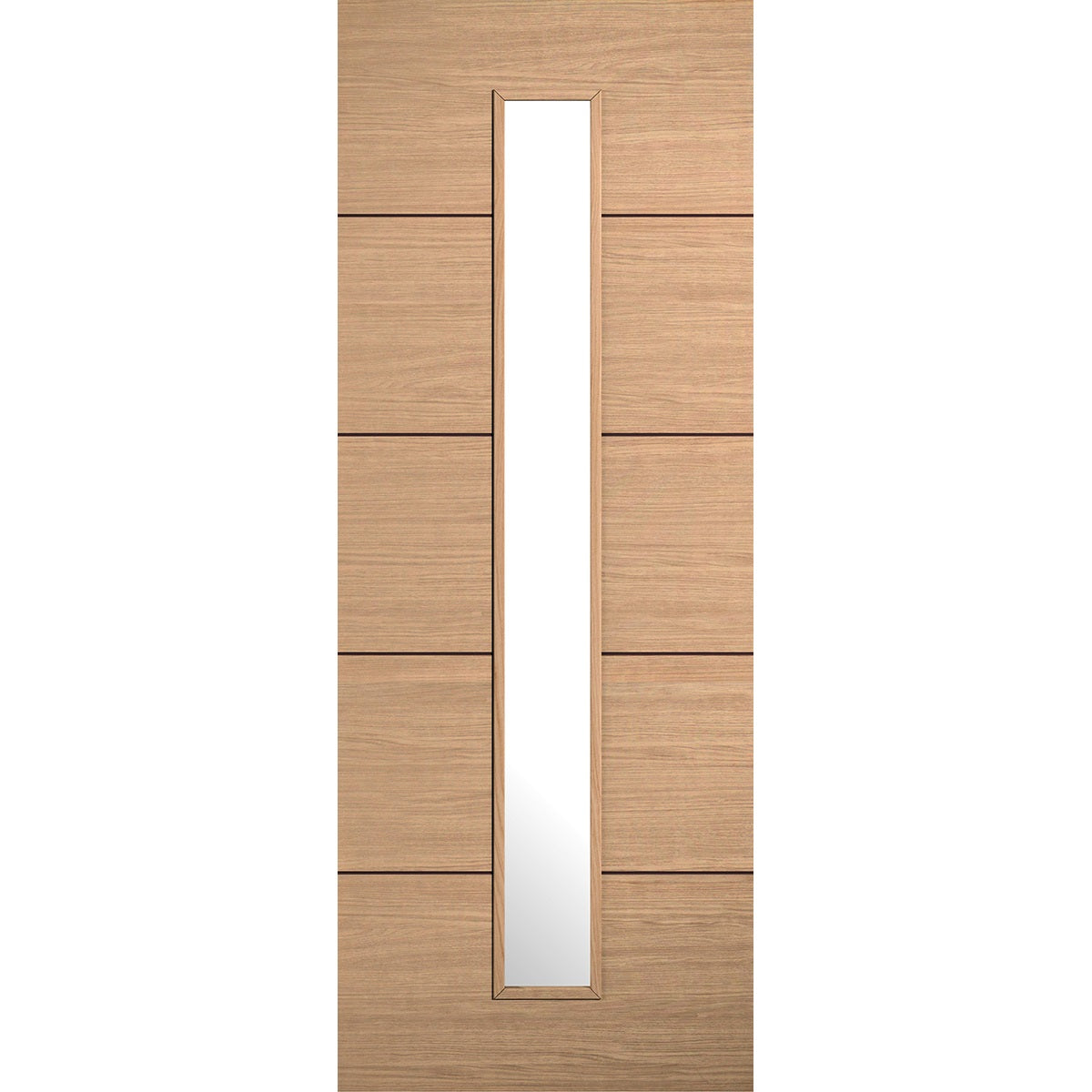 LPD Prefinished Oak Lille 1L Glazed Internal Door