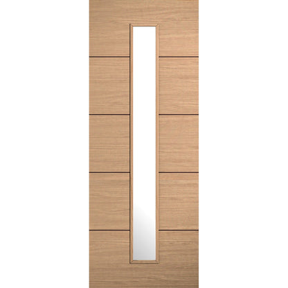 LPD Prefinished Oak Lille 1L Glazed Internal Door