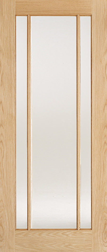 LPD Prefinished Oak Lincoln 3L Glazed Internal Door