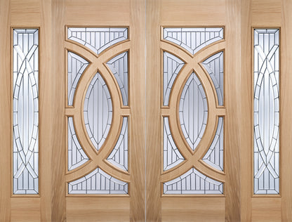 LPD Oak Majestic Glazed External Door