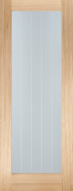 LPD Prefinished Oak Mexicano Pattern 10 Glazed Internal Door
