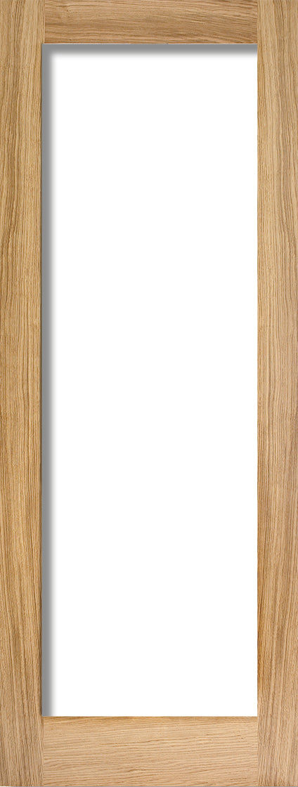 LPD Unfinished Oak Pattern 10 Glazed 1L FD30 Internal Fire Door