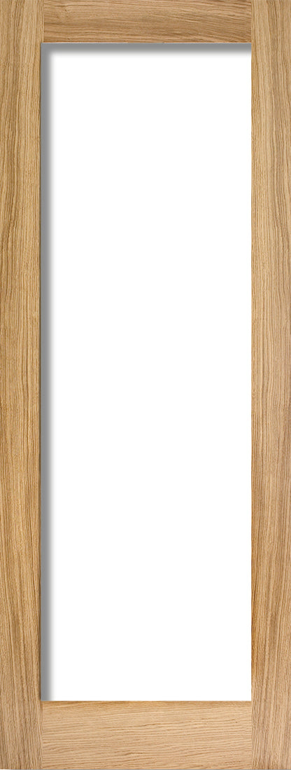 LPD Unfinished Oak Pattern 10 Glazed 1L FD30 Internal Fire Door