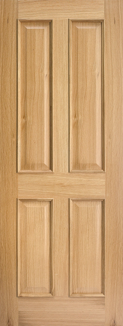 LPD Unfinished Oak Regency 4P FD30 RM2S Internal Fire Door