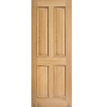 LPD Unfinished Oak Regency 4P FD30 RM2S Internal Fire Door