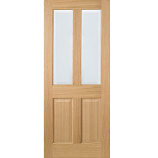 LPD Prefinished Oak Richmond Glazed 2L Internal Door