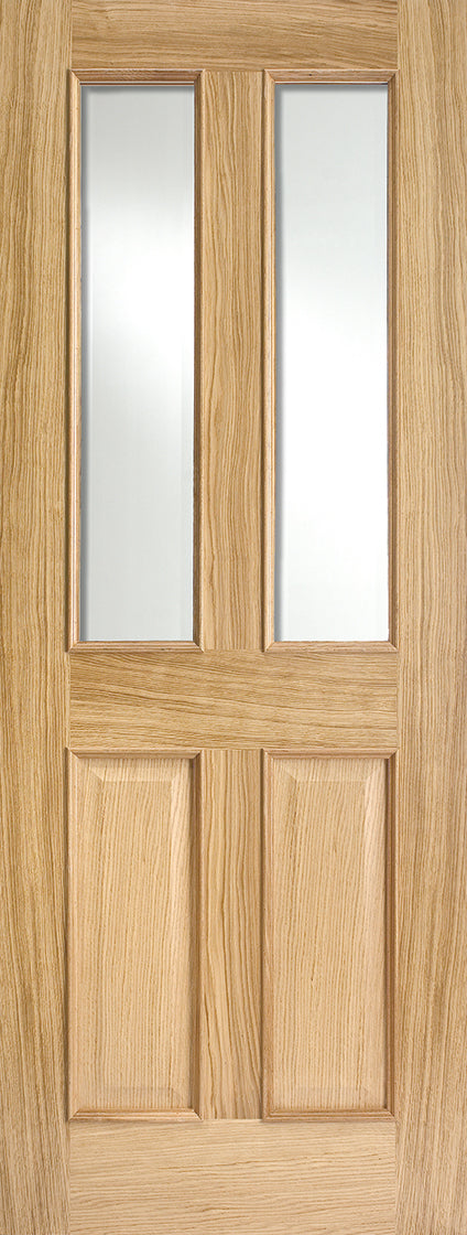 LPD Unfinished Oak Richmond Glazed 2L RM2S Internal Door