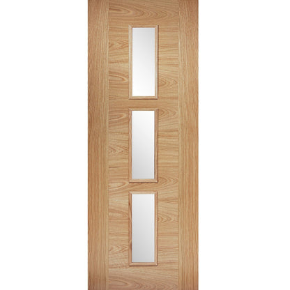 LPD Prefinished Oak Sofia 3L Glazed Internal Door