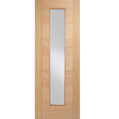 LPD Prefinished Oak Vancouver FD30 1L Glass Internal Fire Door