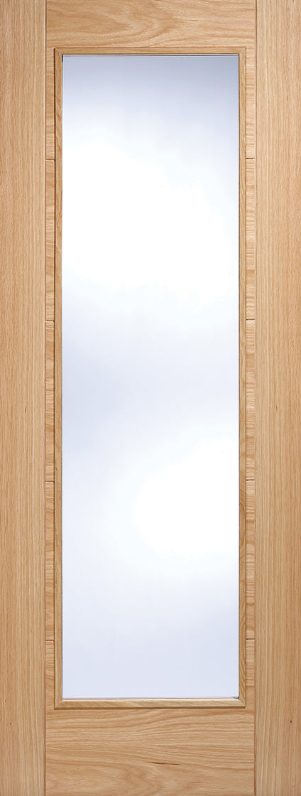 LPD Prefinished Oak Vancouver FD30 P10 Glass Internal Fire Door